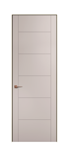 Дверь межкомнатная Линия 02 Цвет Пудра Покрытие ЭМАЛИ Эмаль Наличник  Скрытый короб золото Цена 43700