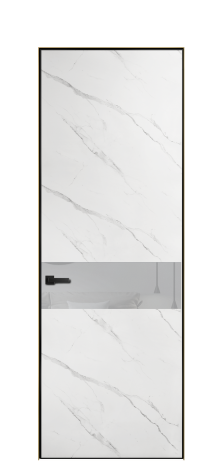 Дверь межкомнатная Ветро 11 Цвет Монте софт Покрытие ПВХ ФАКТУРНЫЕ Наличник  Скрытый короб золото Цена 45351