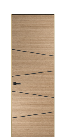 Дверь межкомнатная Слот 10-004 Цвет Дюна 605SM Покрытие ШПОН Мультишпон Наличник Скрытый короб золото Цена 52018