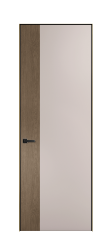 Дверь межкомнатная Дуэт 19 Цвет Пудра Покрытие ЭМАЛИ Эмаль Наличник Скрытый короб золото Цена 55213