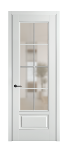 Дверь межкомнатная Сиена 10 DGO2 Цвет Облачный Покрытие ЭМАЛИ Эмаль Наличник L 50 Цена 55223