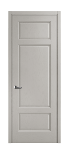 Дверь межкомнатная Неоклассик 3 Цвет Ясень Серый Шелк Покрытие ЭМАЛИ Шпон крашеный Наличник  L 50 Цена 48110