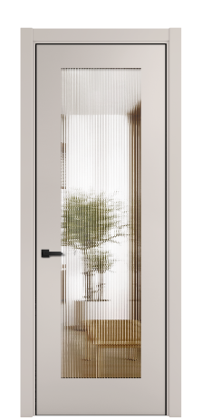 Дверь межкомнатная Савона Слот Цвет Дымчатый Покрытие ЭМАЛИ Эмаль Наличник  L 75 Цена 96891