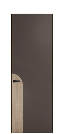 Дверь межкомнатная Дуэт 20 Цвет Коричневый Покрытие ЭМАЛИ Эмаль Наличник Скрытый короб золото Цена 56877
